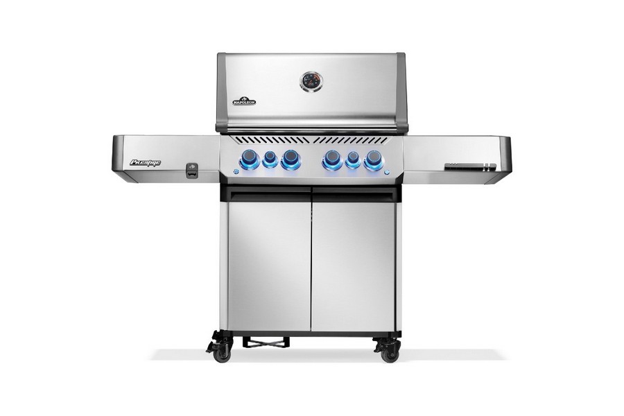 Płaszcz ze stali nierdzewnej w pokrywie grilla Napoleon Prestige 500 Inox