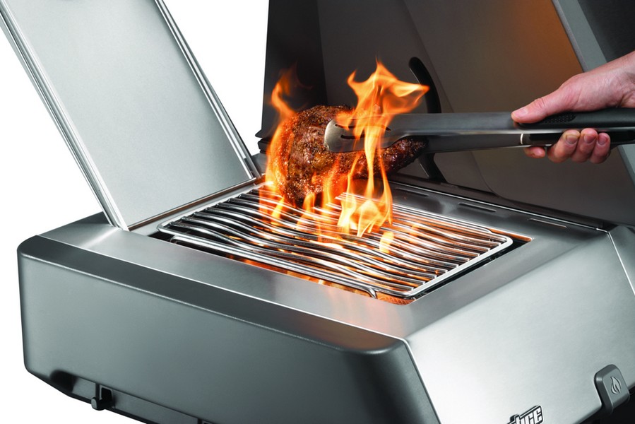 Boczny palnik do steków w grillu Napoleon Prestige 500 Inox