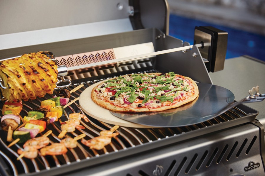 kamień szamotowy do pizzy na grilla gazowego