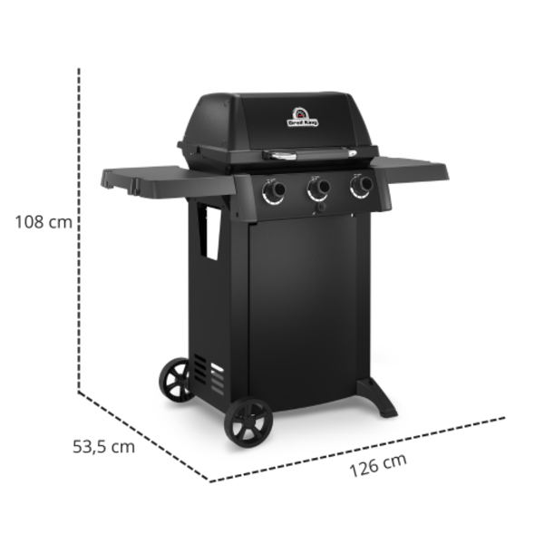 Wymiary grilla gazowego Broil King Gem 310