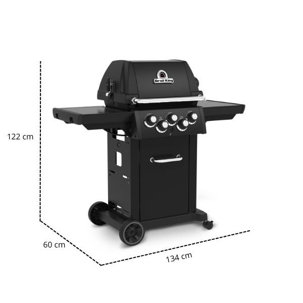 Wymiary grilla gazowego Broil King Royal 390