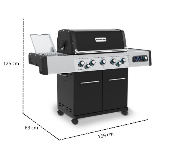 Wymiary grilla gazowego Broil King Regal 590