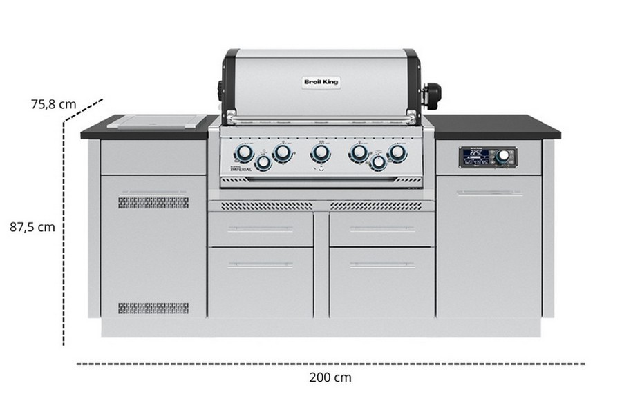 Wymiary grilla gazowego Broil King Imperial 590