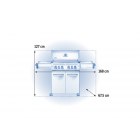 Napoleon Prestige 500 z palnikiem do steków i rożna