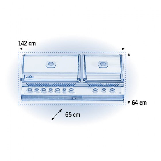 Grill do zabudowy Napoleon Prestige BIPRO 825