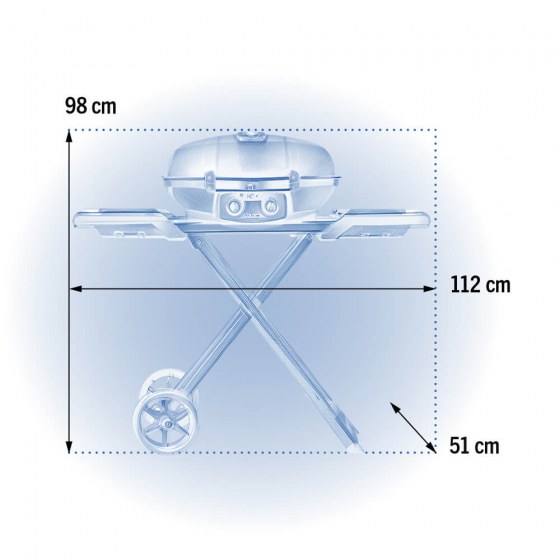 Grill Napoleon TravelQ 285X z Wózkiem nożycowym