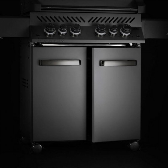 Grill gazowy Napoleon PRESTIGE 500 Phantom z rożnem i kuchenką